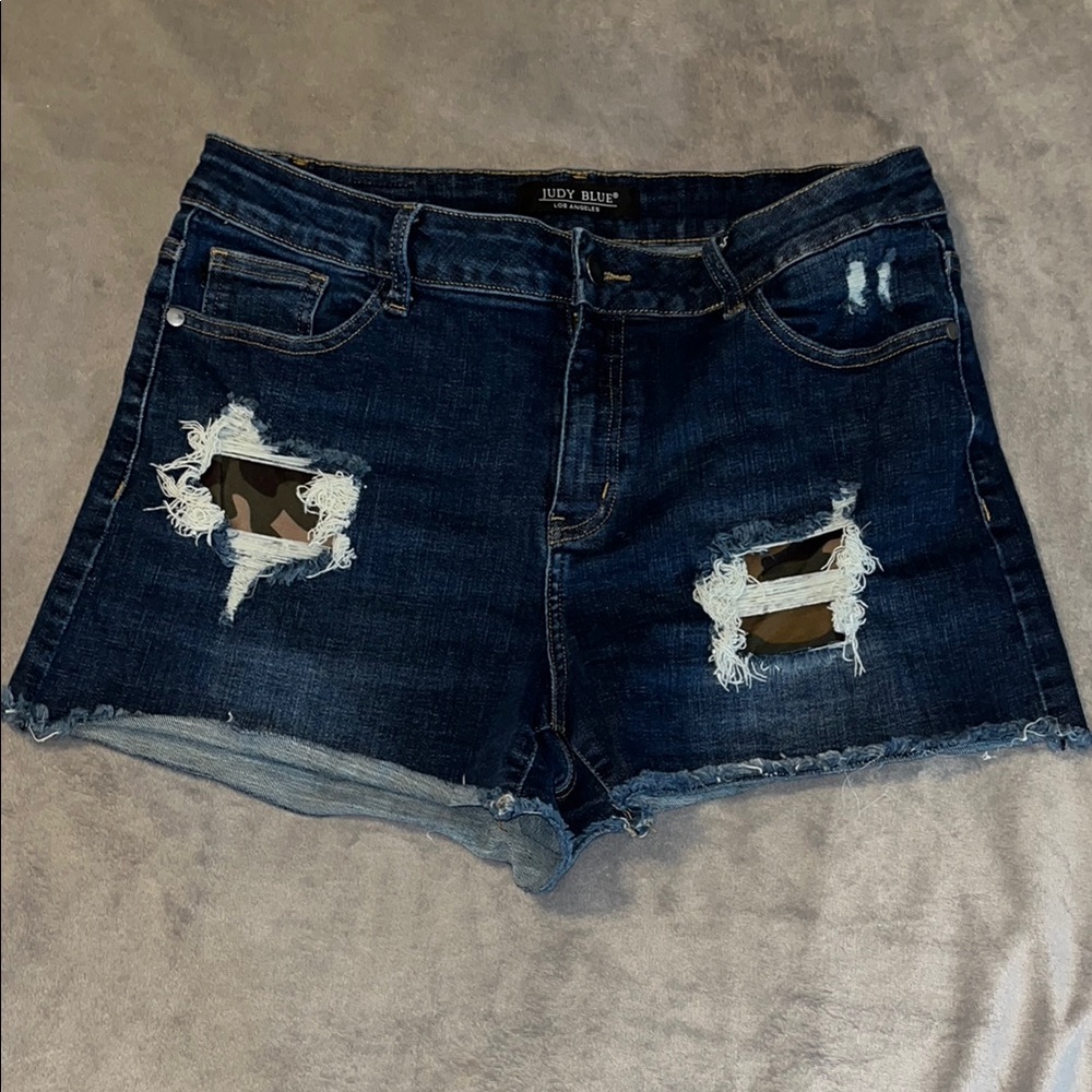 Judy Blue Distressed Denim Shorts